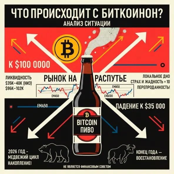 Что сейчас с Биткоином и куда может пойти рынок? Локальный разбор🪙🏦