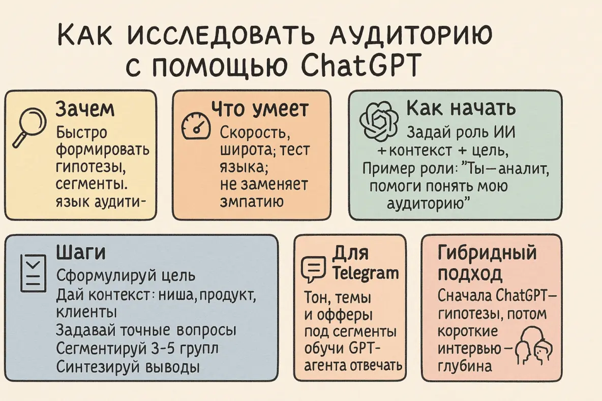 ChatGPT вместо интервью? Как ИИ меняет подход к исследованию аудитории